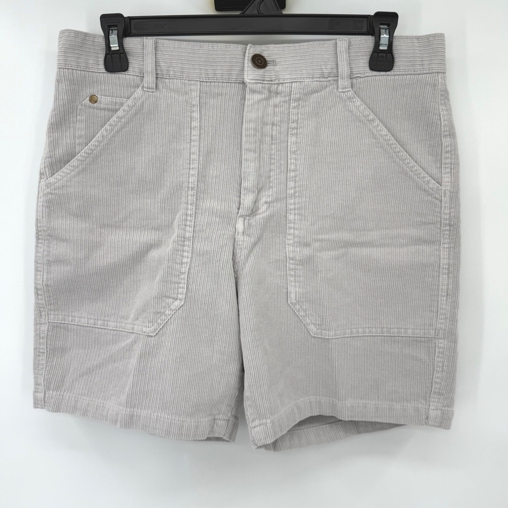 Marine Layer Shorts Womens 30 Grey Corduroy 16836 Stretch Patch Pocket Casual